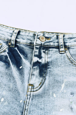 Jeans Whiteen Efecto tibio del cielo azul Efecto