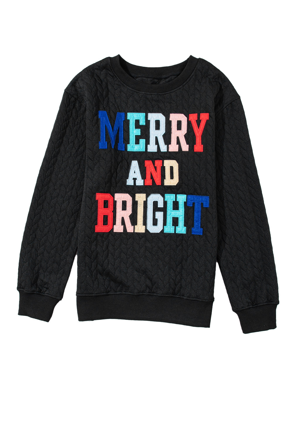 Sweat-shirt noir et brillant noir et vif