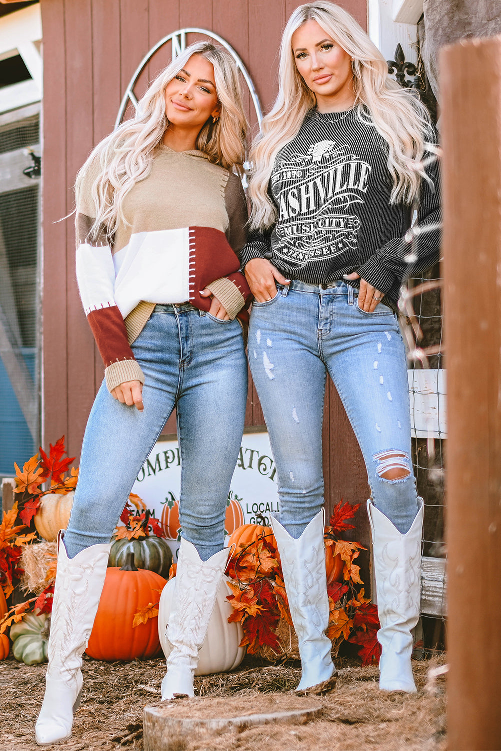 Black graphics sweatshirt with Nashville Music City cord