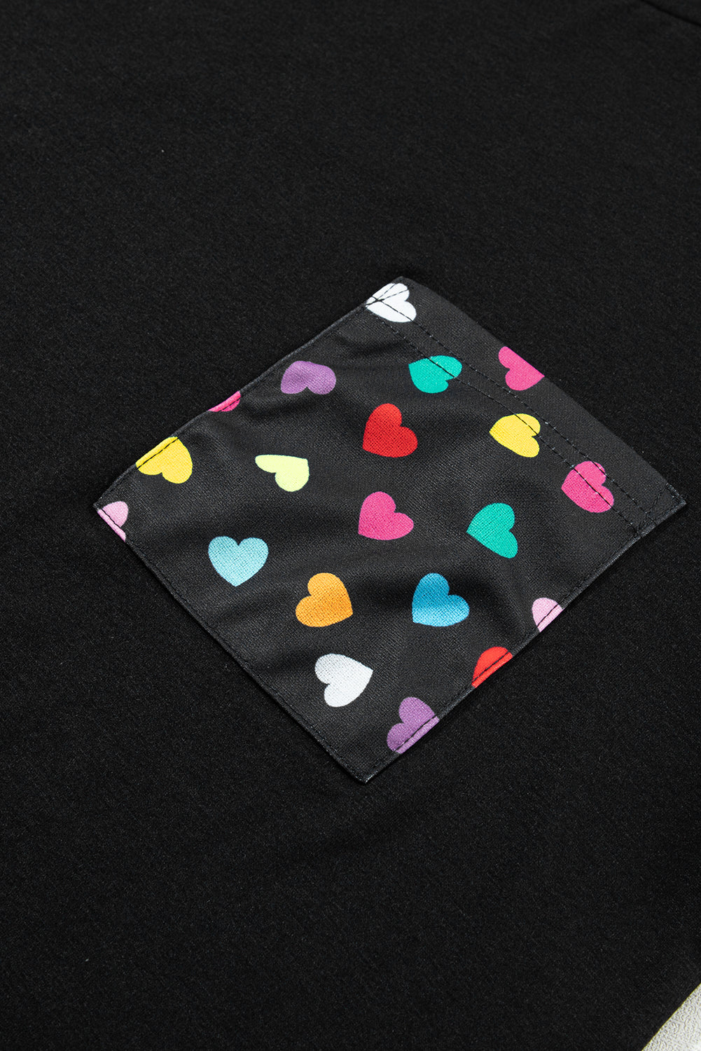 Black's San Valentino Love Hearts Raglan Sleeve Top