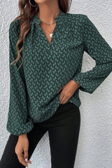 Chemisier vert à manches bouffantes *-A WOMAN WE LOVE