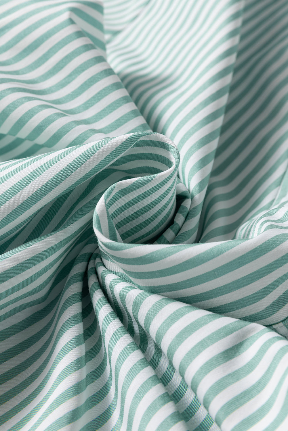 Chemise classique patchée à rayures vertes *-A WOMAN WE LOVE