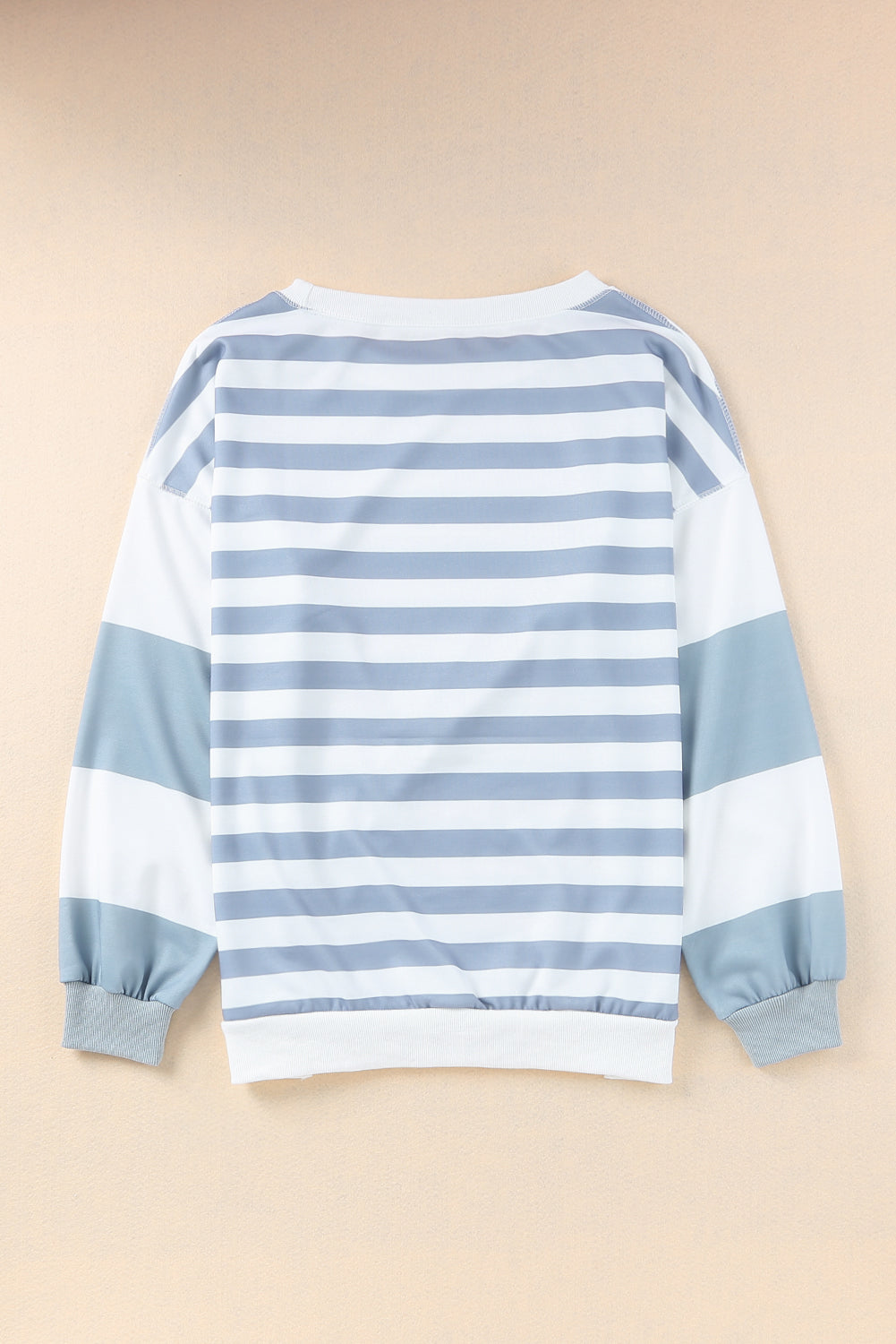 Striped Drop Shoulder Sweatshirt with Stripes