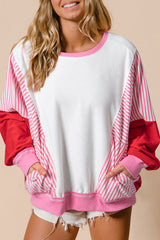 Camiseta dulce con lotes de rosa rosa