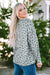 Leopard Animal Print Seamed Long Sleeve Loose Top