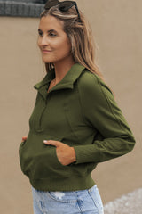 Green sleeve sweatshirt *