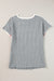 Côte chilly gray t-shirt in patchwork color block *