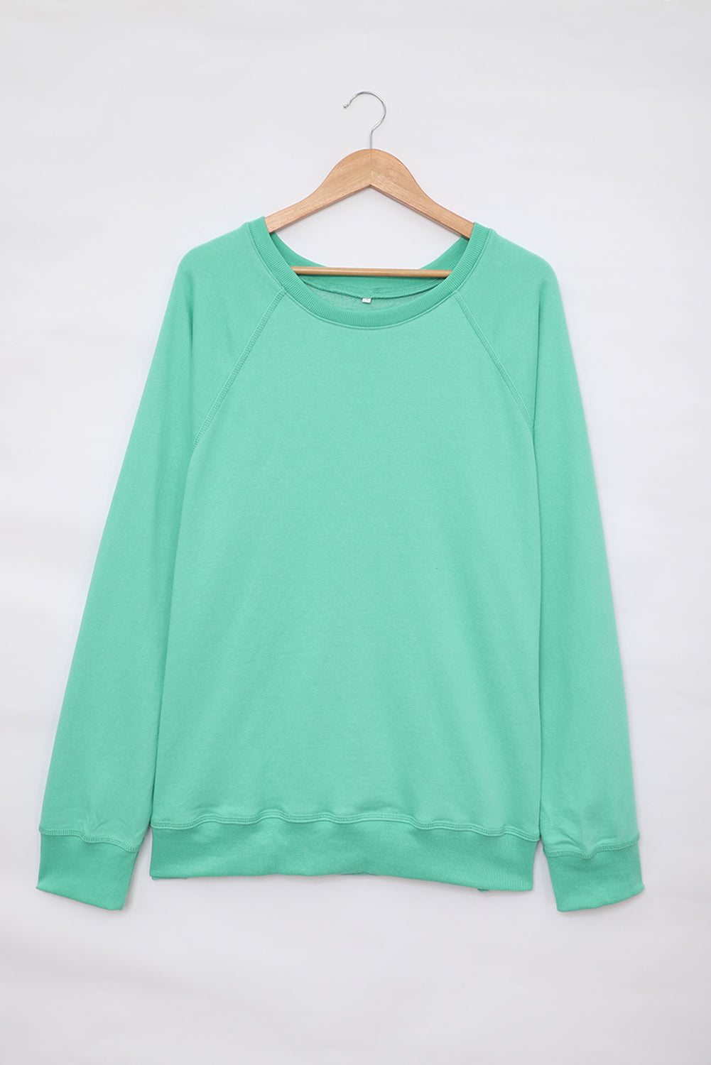Green French Terry cotton blend sweatshirt