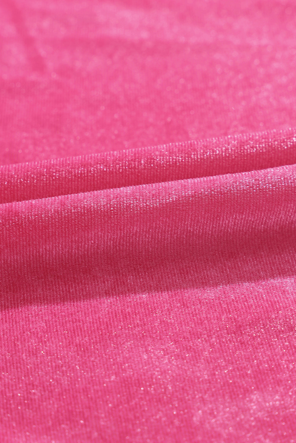 Abito in velluto con corpetto smock a collo rosa