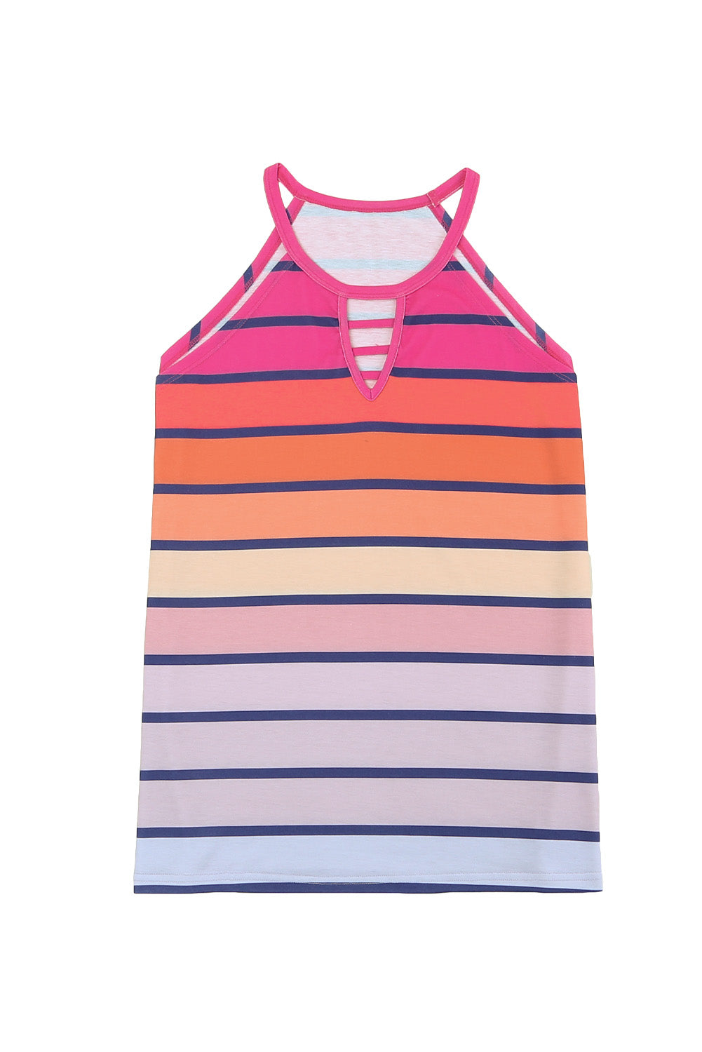 Camisole à rayures colorées multicolores