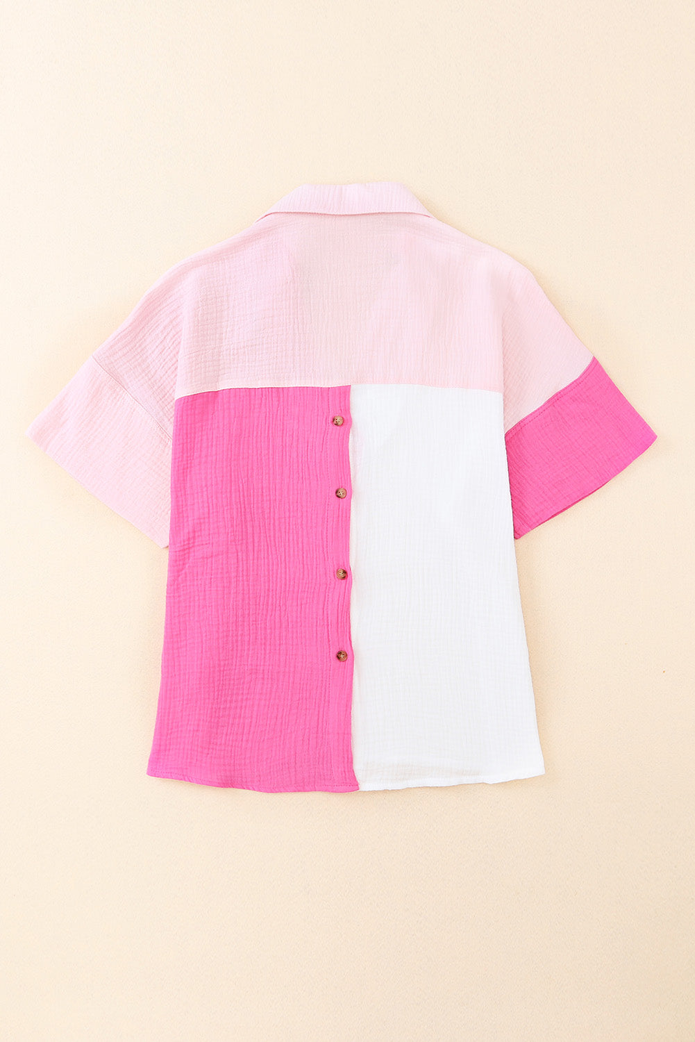 Bloc de couleur de cou à col rose Polo