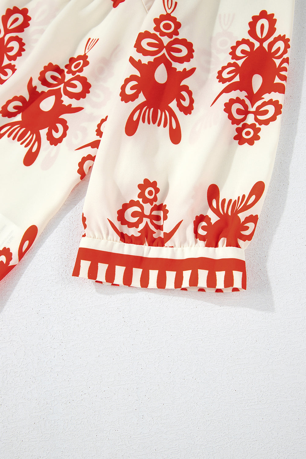 Chemisier orange à imprimé géométrique*-A WOMAN WE LOVE