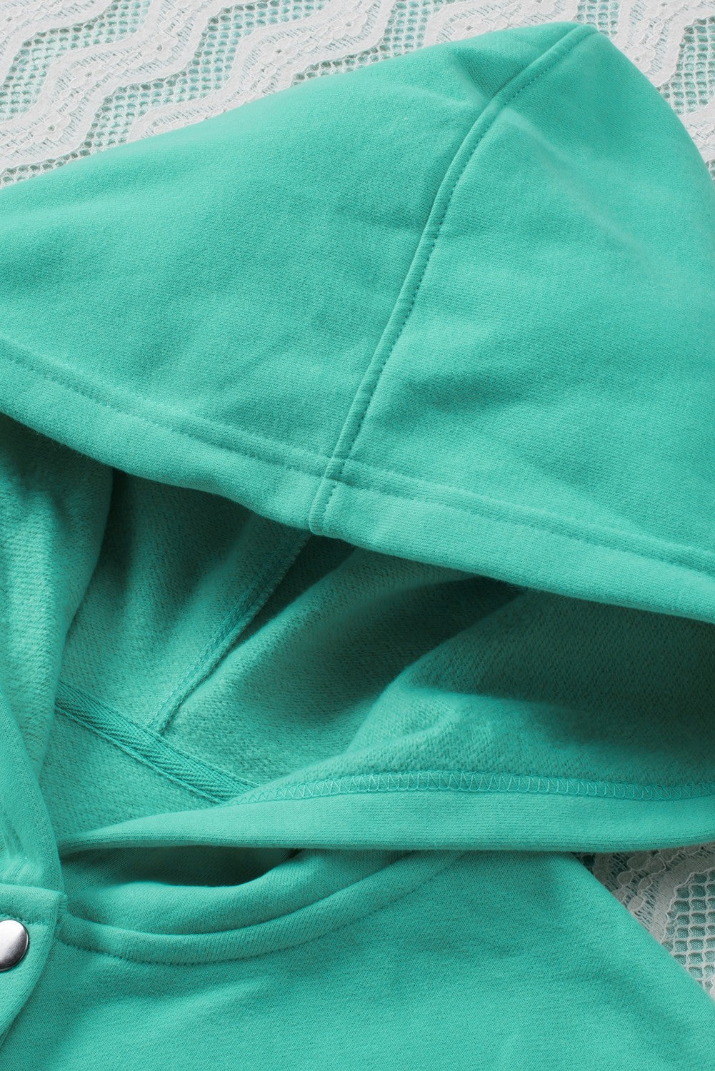 Sweat à capuche Henley Henley à poche à poche à pochette turquoise