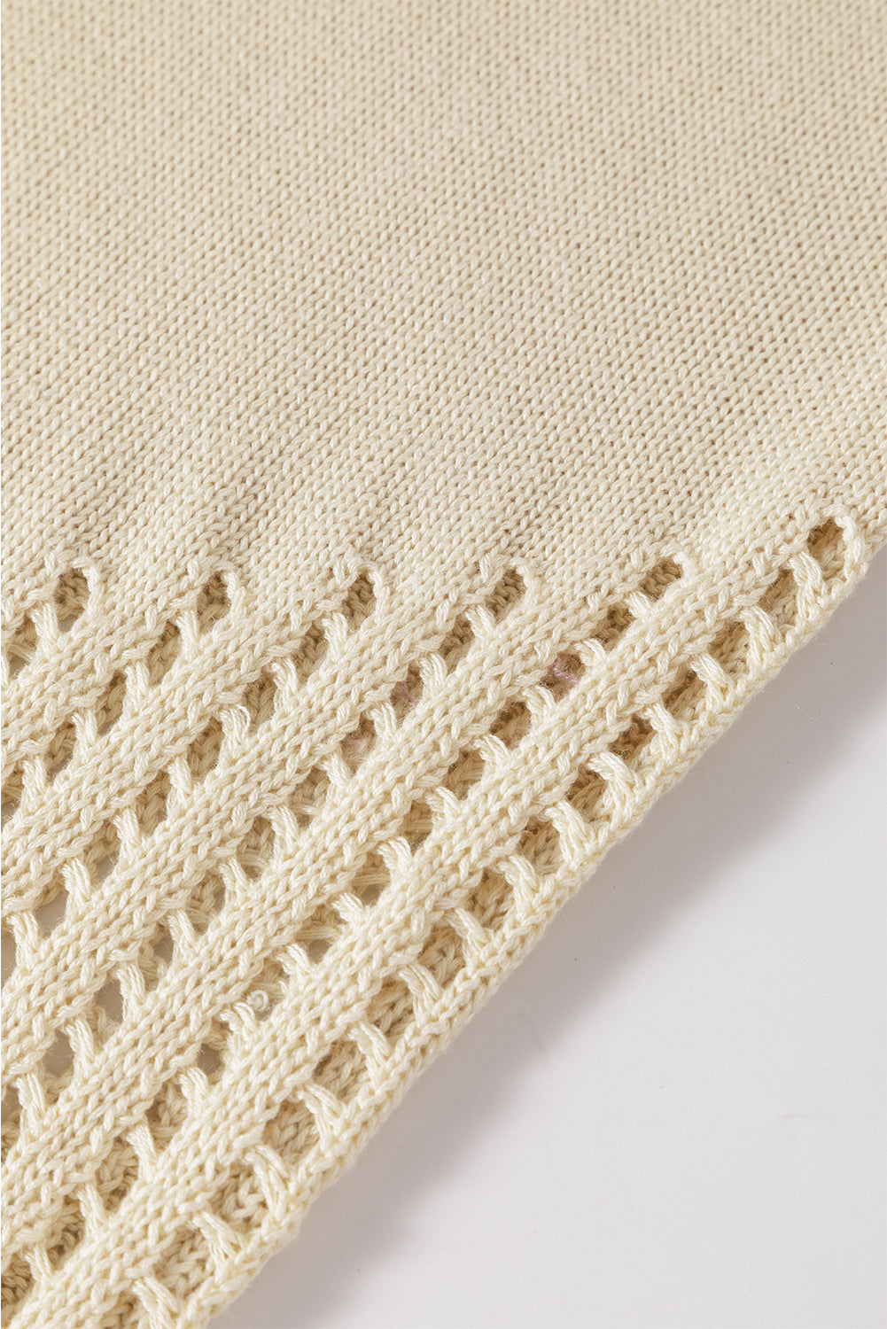 BEIGE PAUTELLE Detail Couleur de couleur Souleuse en tricot