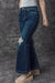 Jeans con gran cantidad desgarrada alta y azul Sarcelle Blue Bell real