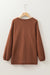 Brown corduroy oversized sweatshirt