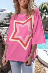 Oversize t-shirt with mid-long sleeves *