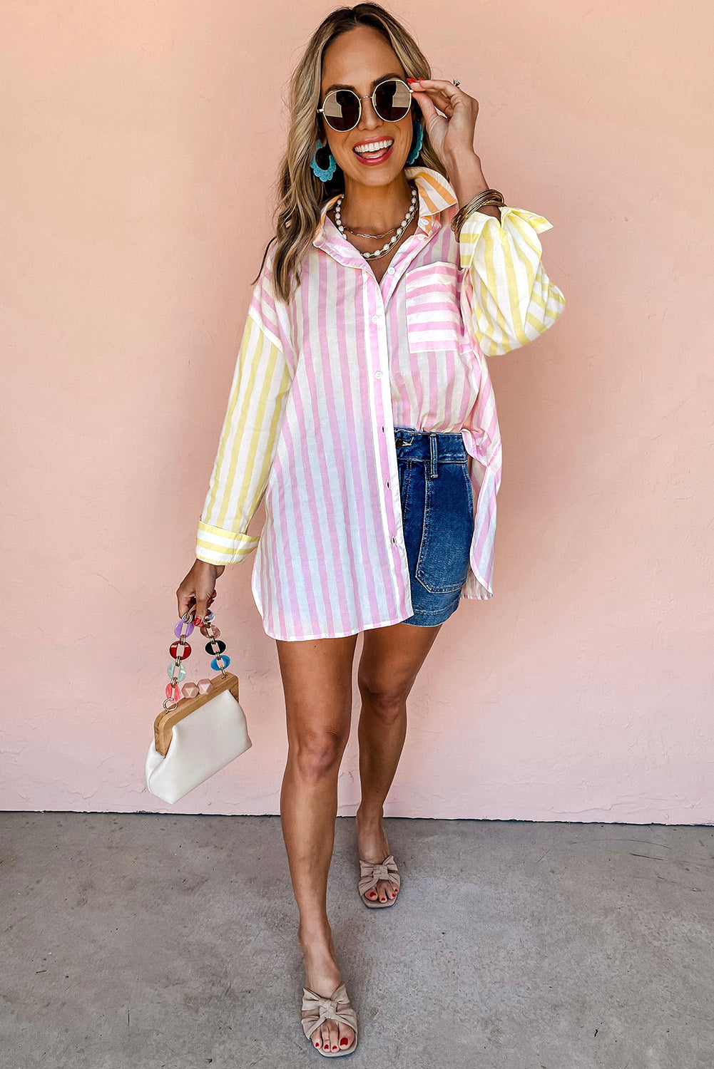 Chemise patchwork à manches longues *-A WOMAN WE LOVE