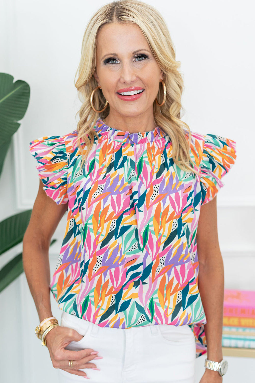 Chemisier à manches flottantes à volants *-A WOMAN WE LOVE