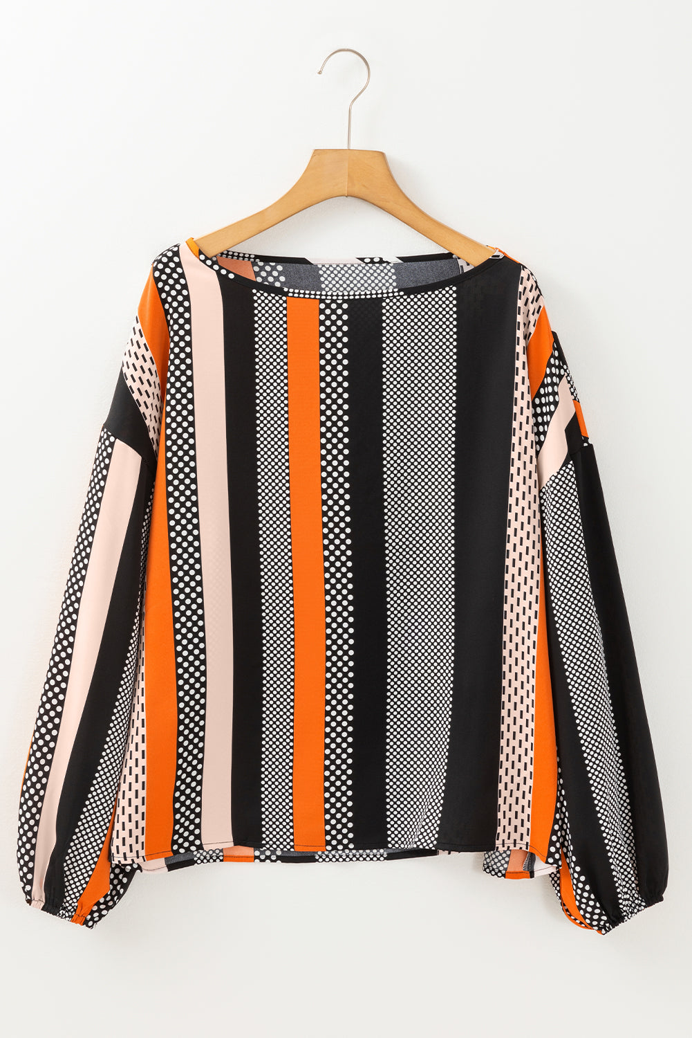 Chemisier orange à manches bouffantes imprimé *-A WOMAN WE LOVE