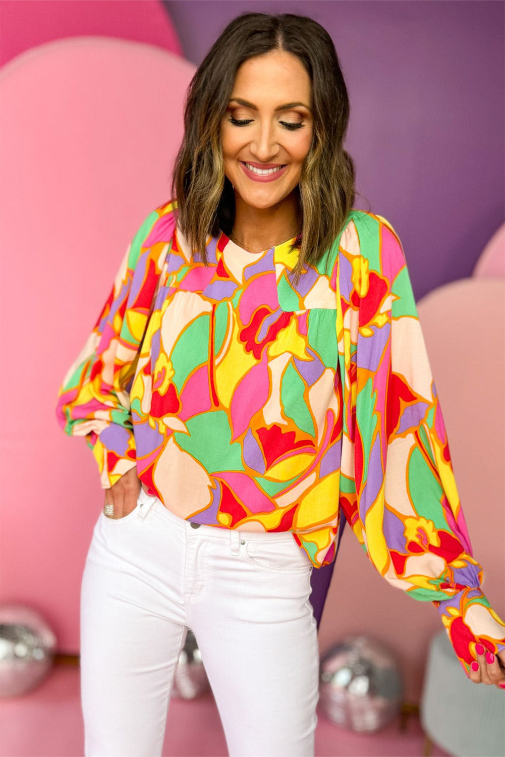 Blouse jaune à manches-A WOMAN WE LOVE