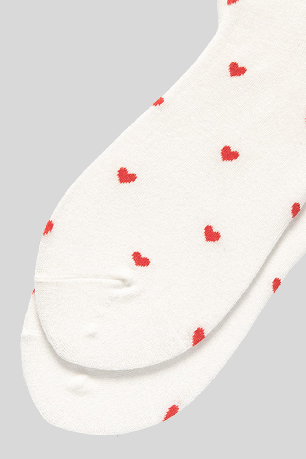 Chaussettes blanches à motif coeur Saint-Valentin-A WOMAN WE LOVE