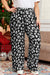 Leopard Print Wide Pockets Plus Size Leopard Pants