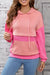 Pink textured hoodie *