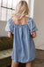 Dank babydoll dress in square collar *