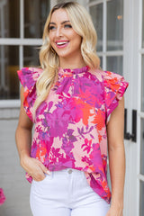 Blouse à col volanté et -A WOMAN WE LOVE