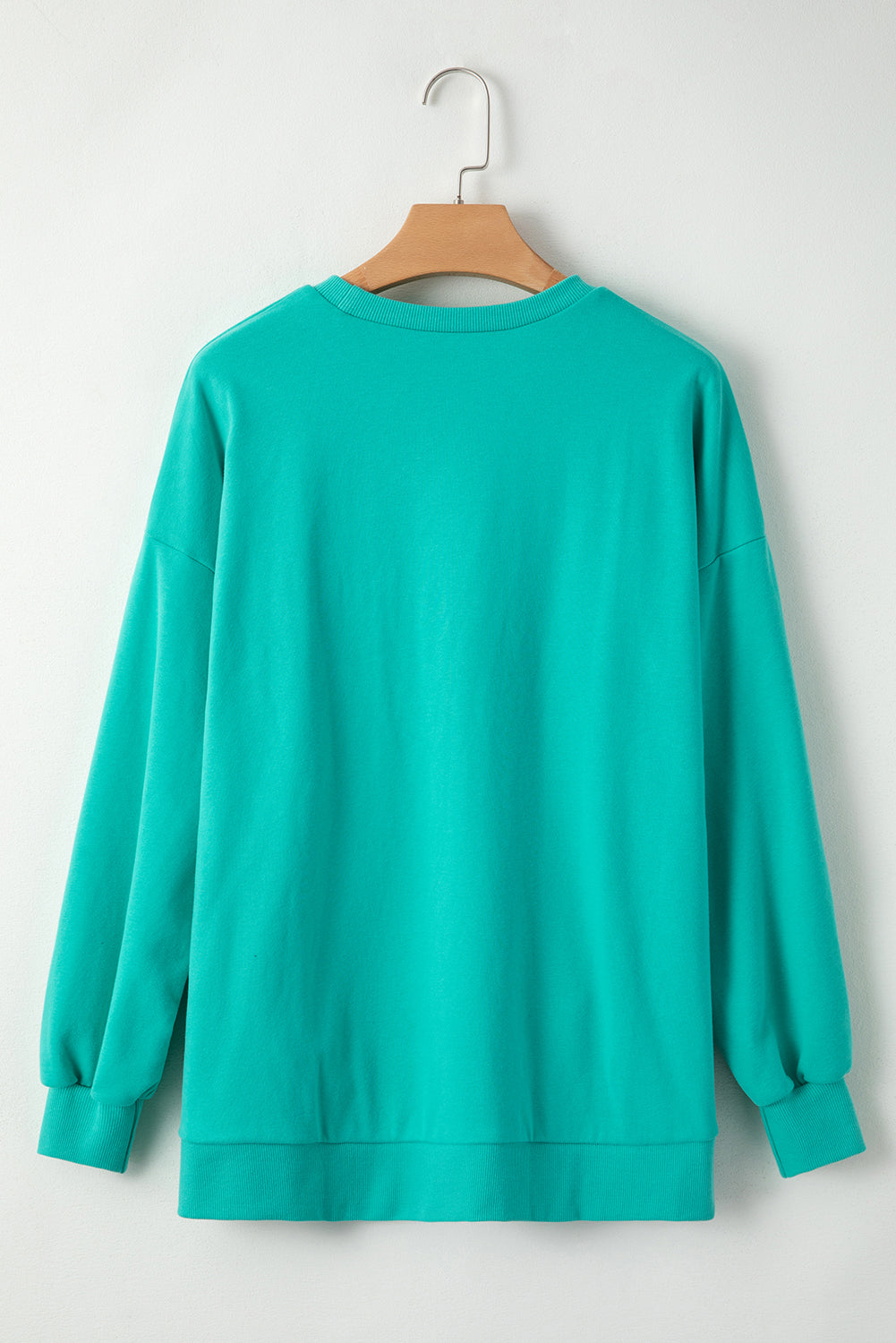 Sudadera aruba azul une con cuello redondo redondo y bajo y bajo