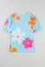 T-shirt with bubbles and flower prints *