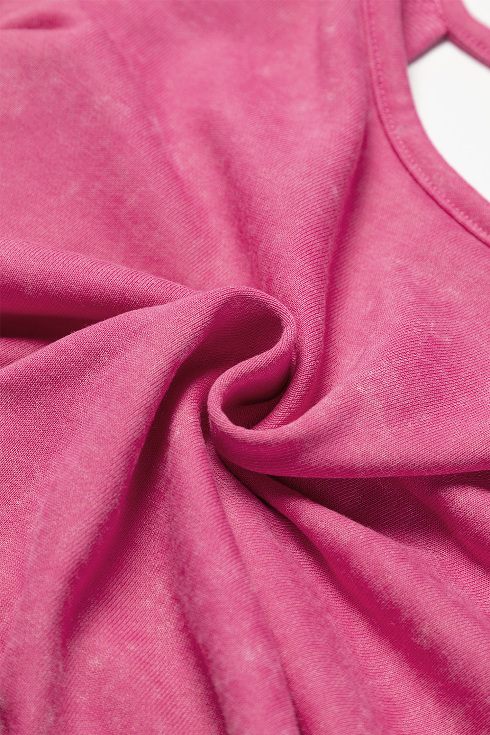 Sudadera en forma de sudor en forma de V con ácido rosa y hacia atrás