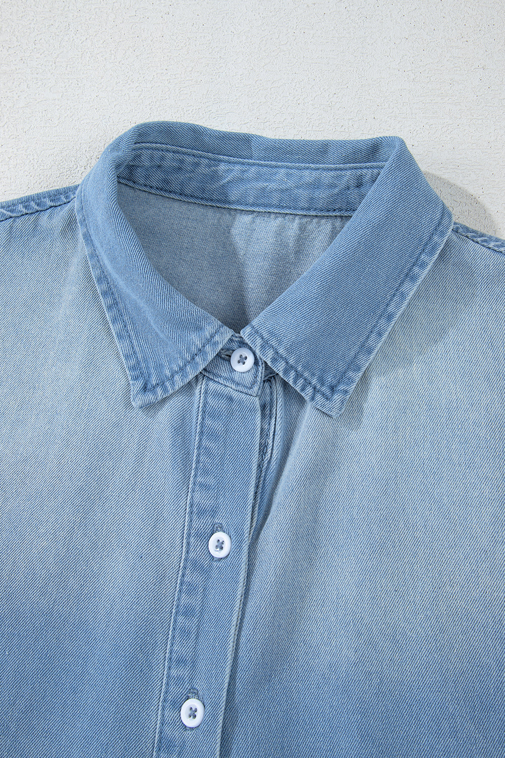 Robe de chemise en jean lavée moyen Beau Blue Risen