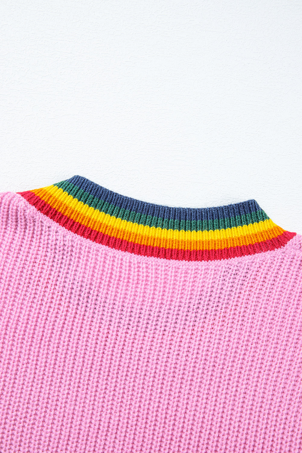 Bonbon Merry & Bright Bunt Stripes Trimmpullover