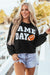 GAME DAY Graphic Black Pullover Sweatshirt