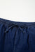 Jean décontracté taille haute de grande taille bleu *