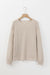 Top khaki with long sleeves and round neck *