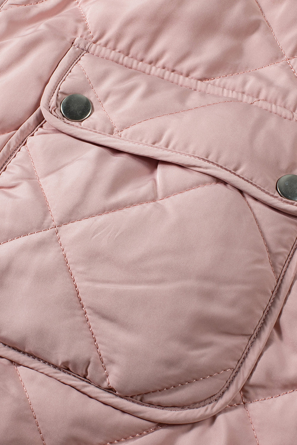 Pink Fleece ausgekleidet gesteppte Westemäntel