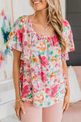Blouse multicolore aquarelle-A WOMAN WE LOVE
