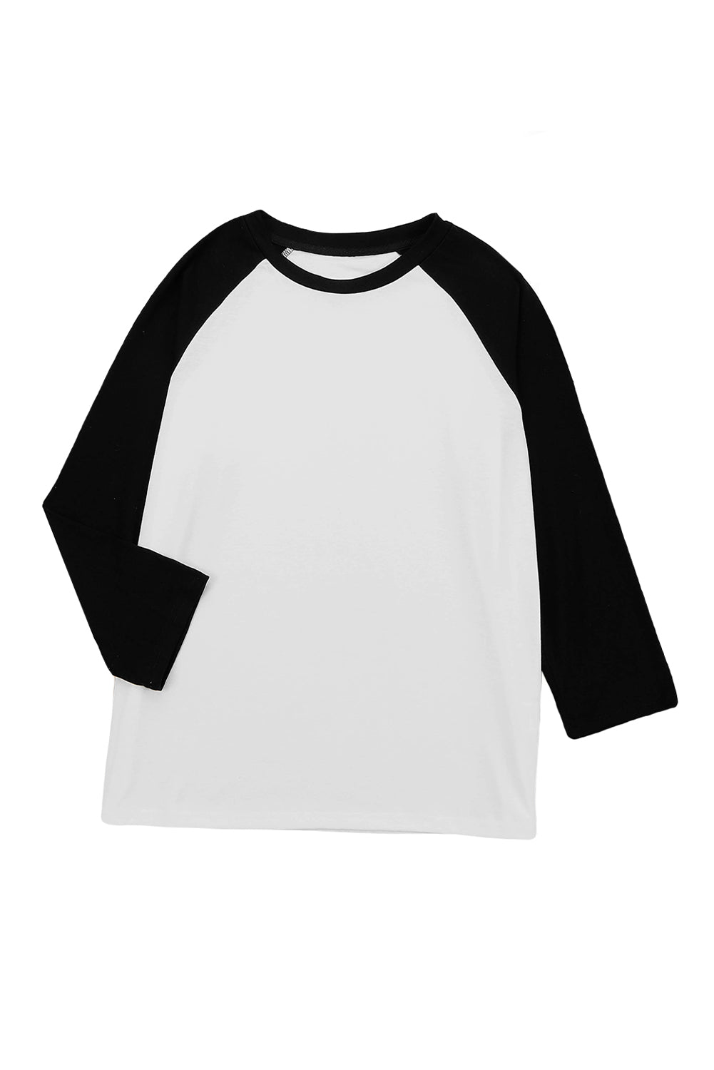 Bloc de couleur noir Raglan Sleeve Pullover