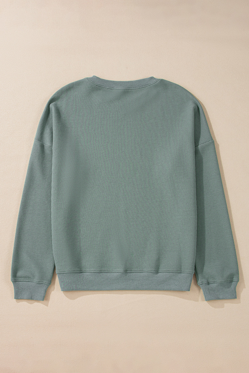 Chiaramente Aqua Waffle Knit Drop Calco a V.