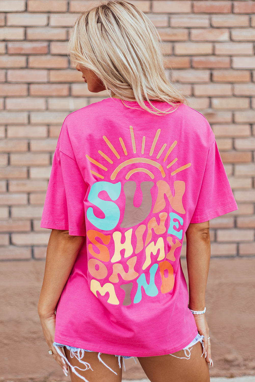 Sunshine Graphics Camiseta en mi mente Rosa animada