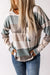 Green Color Block Long Sleeve Ribbed Top with Pocket