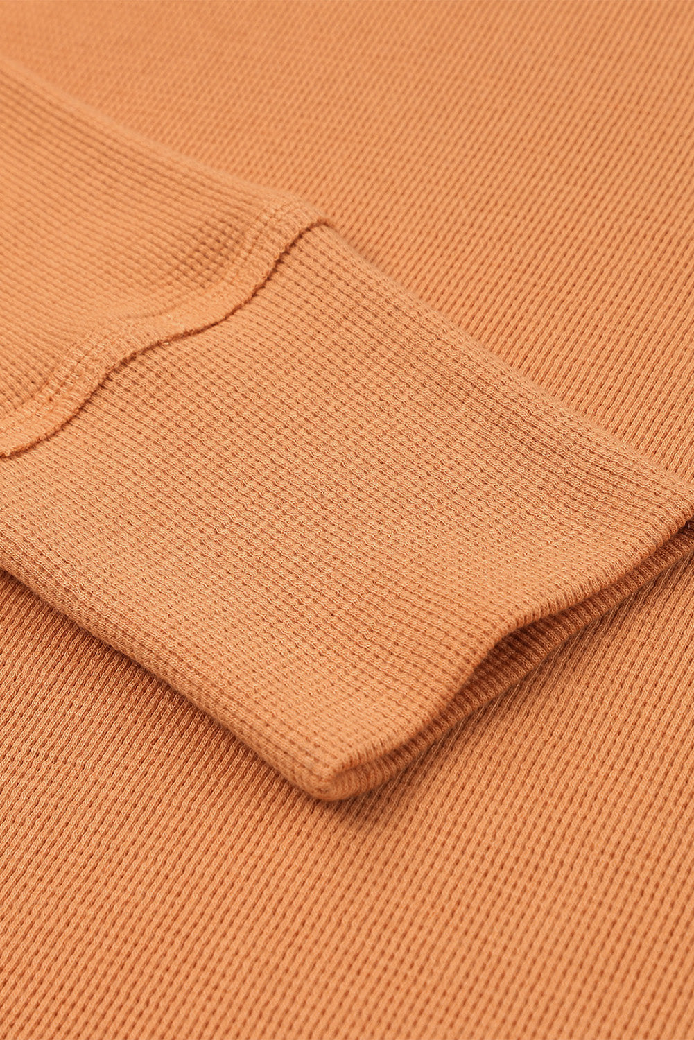 Tricot à gaufre orange