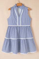 Robe Sans Manches Chic à Encolure Fendue *