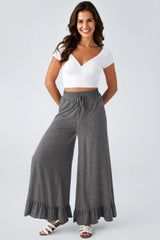 Pantalon à taille haute avec des poches