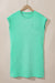 Mint Green Textured Cap Sleeve T-Shirt Dress