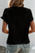 Black blouse with short sleeves *