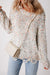 White Colorful Confetti Distressed Knit Sweater